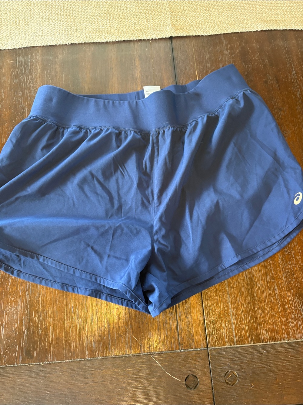 Asics Women's Deep Blue Athletic Running Shorts